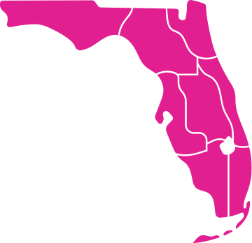 Single-color regional map