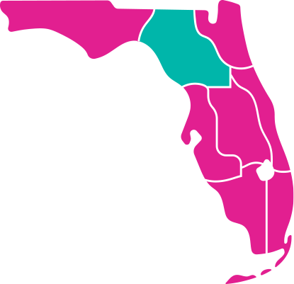 Regional map highlight